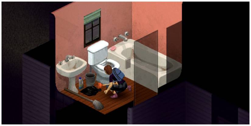 Survivor clearing up