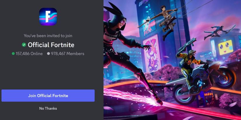 entering the official fortnite discord