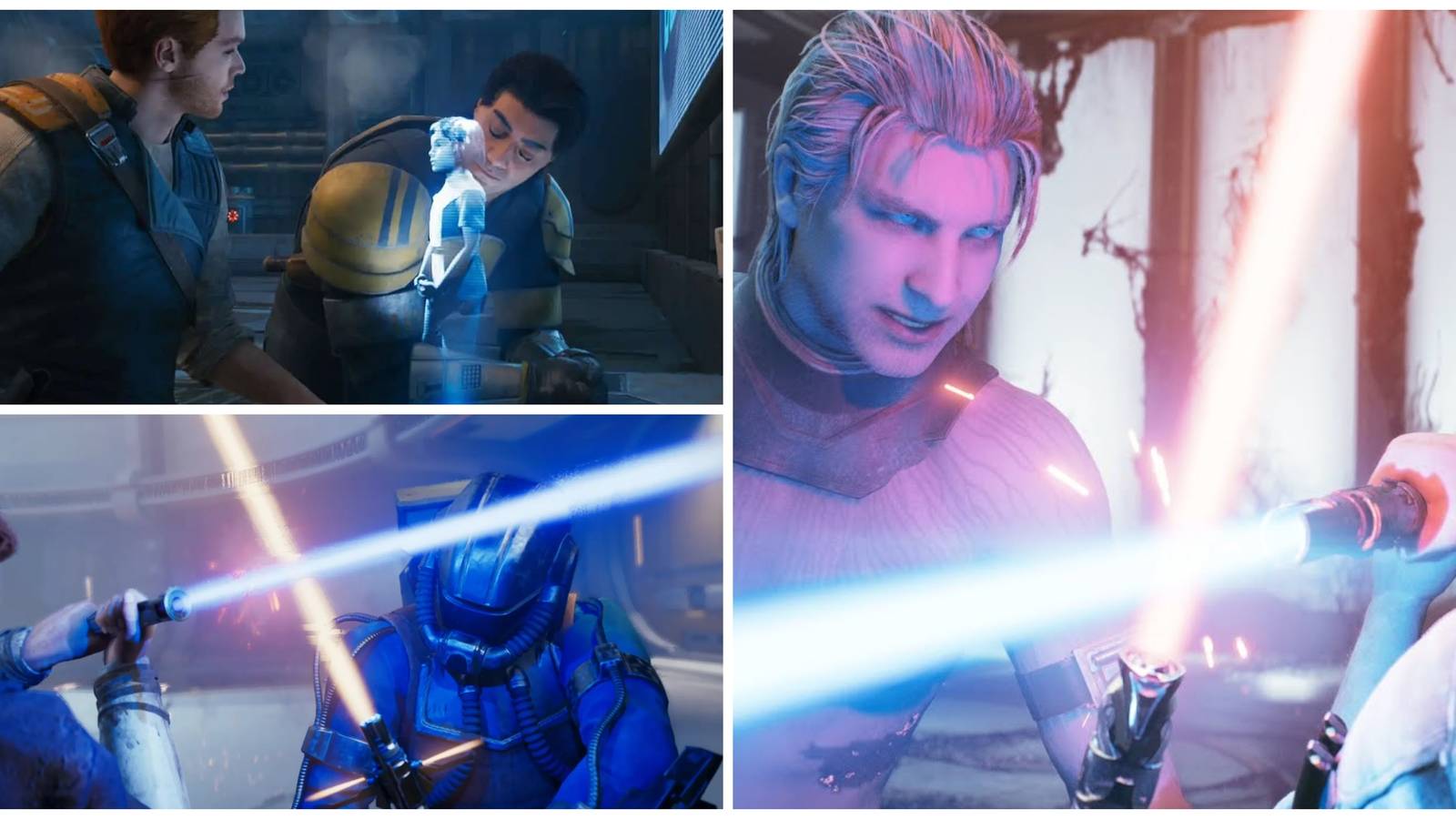 cal kestis and bode akuna, cal kestis vs dagan gera, cal kestis vs lightsaber wielder