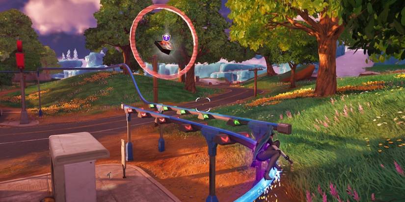 collecting level up pack on the grind rails