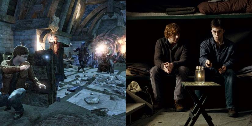 Harry Potter and the Deathly Hallows Part 1 video game and movie