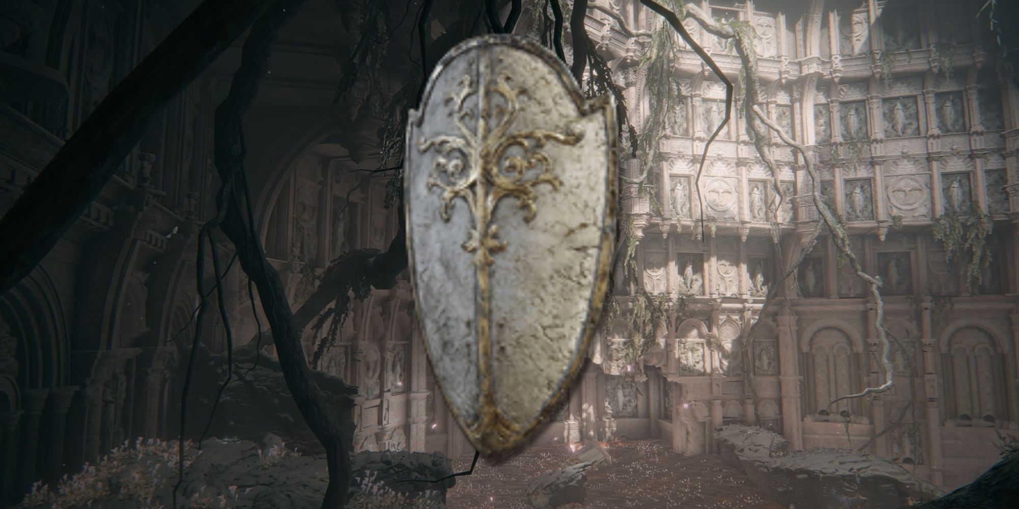 Haligtree Crest Greatshield in Elden Ring