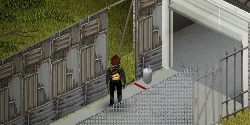 Player using propane torch