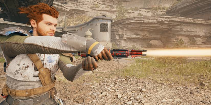 cal kestis with the edgehawk lightsaber