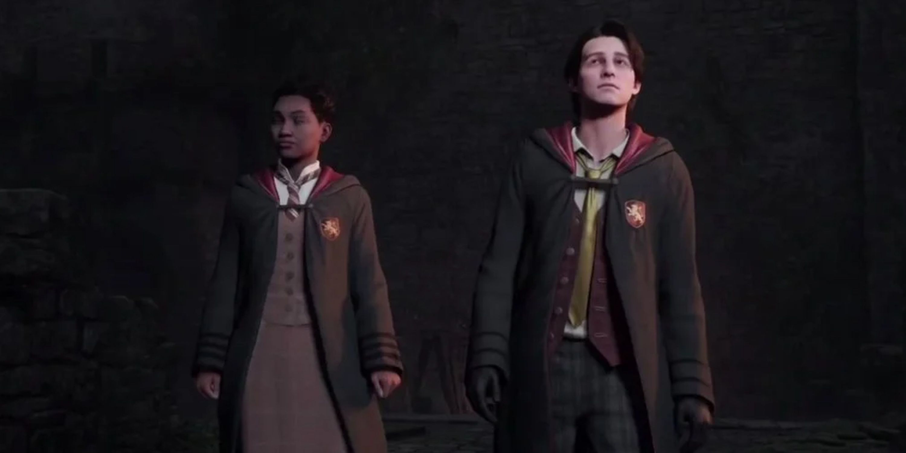 casual school uniform in hogwarts legacy