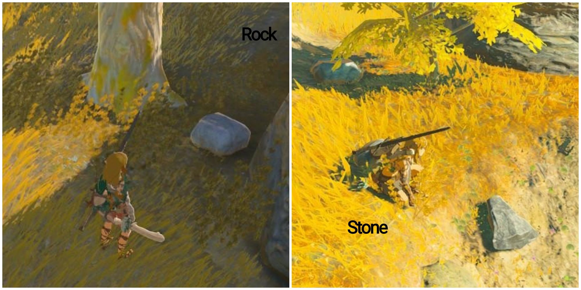 difference between rock and stone in-game