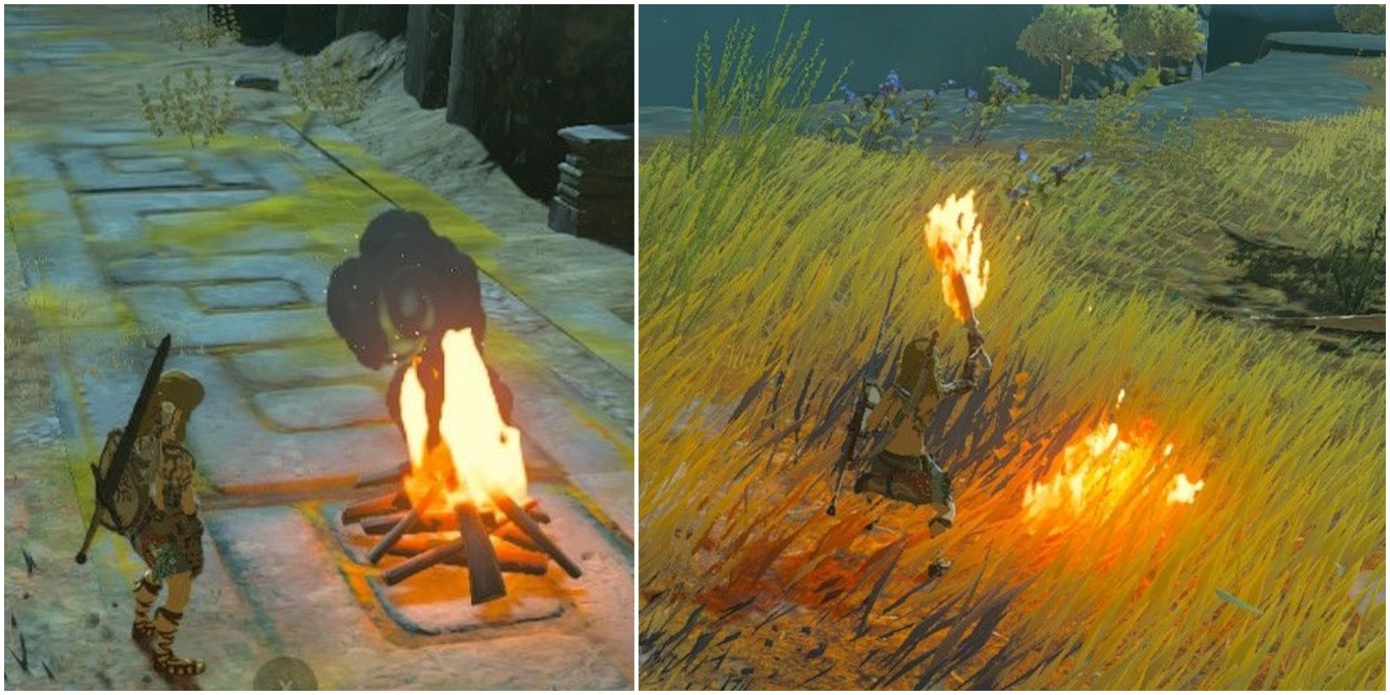 starting a fire in tokt campfire