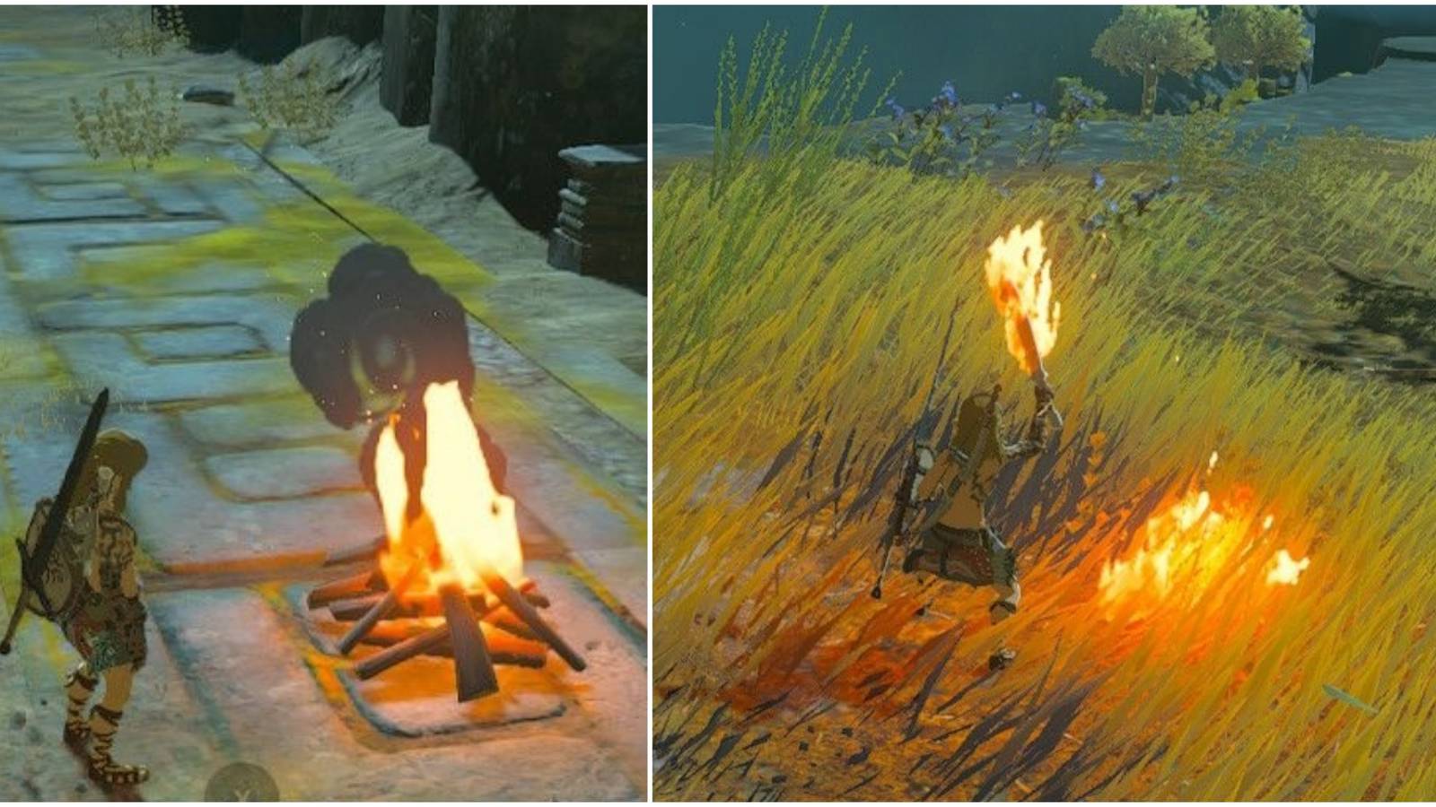 starting a fire in tokt campfire