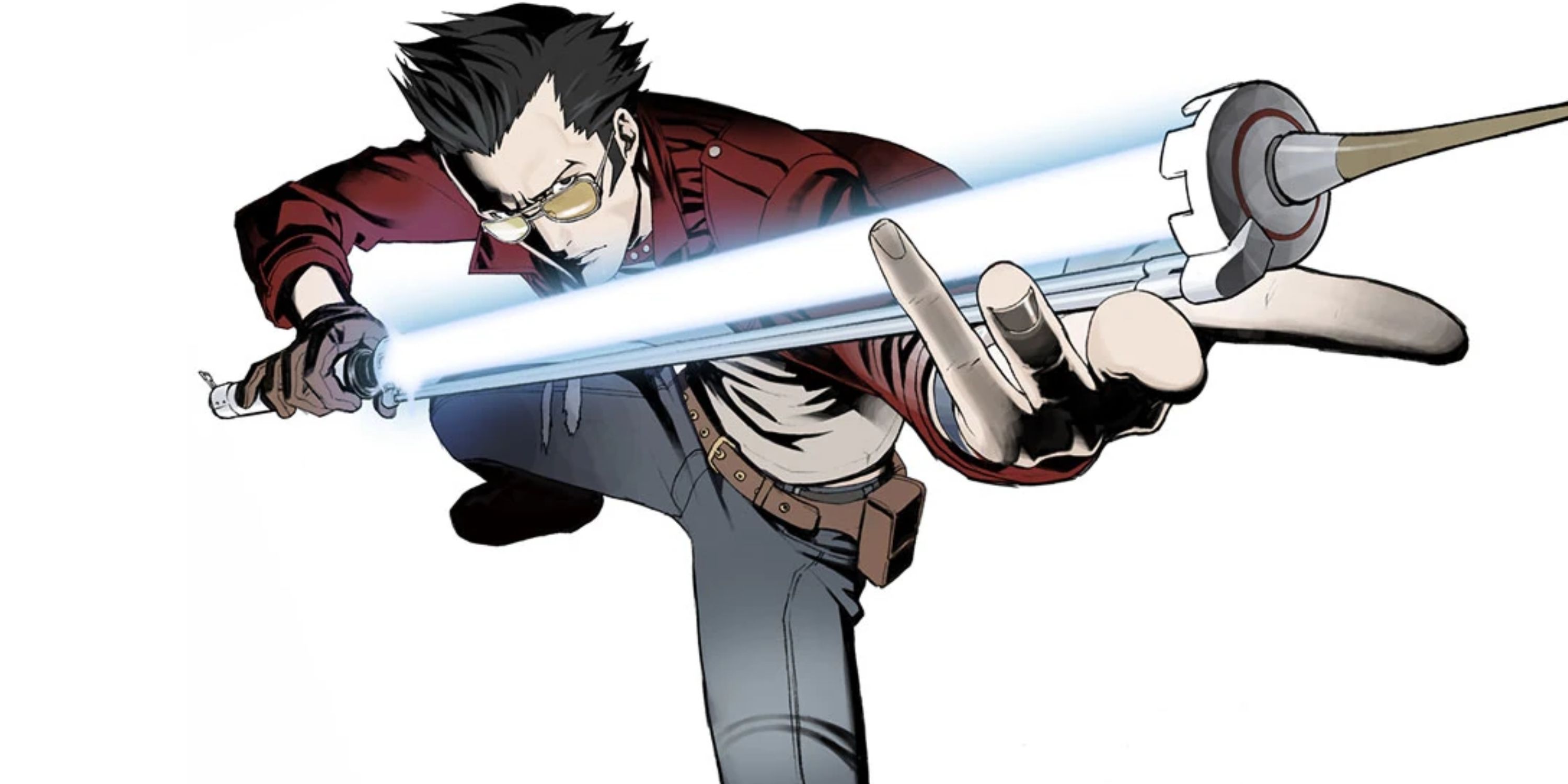Travis Touchdown from No More Heroes with his Beam Katana