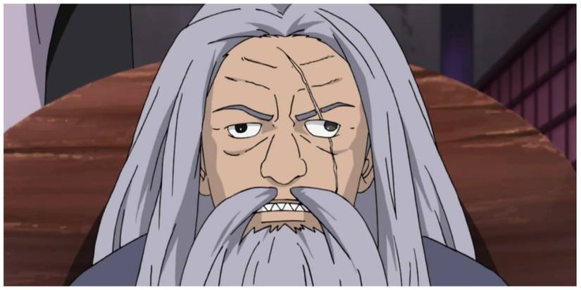 Byakuren, The 1st Mizukage, Not Looking Amused During the first 5-Kage Summit in Naruto