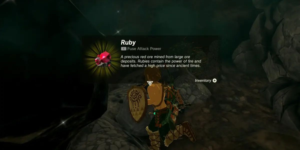 Link mines Rubies in Tears of the Kingdom