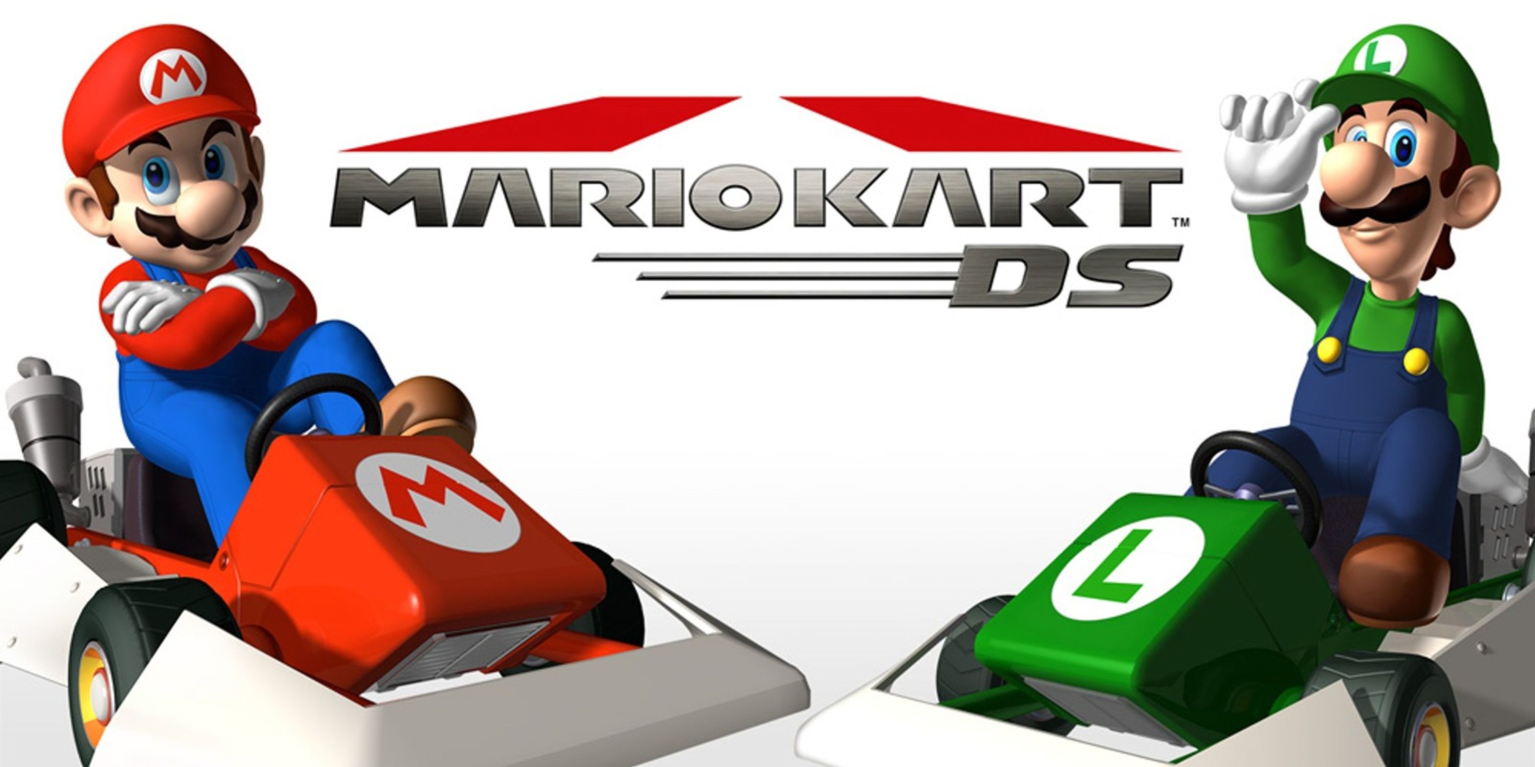 Luigi Et Mario Sur L'Art De La Boîte De Mario Kart Ds