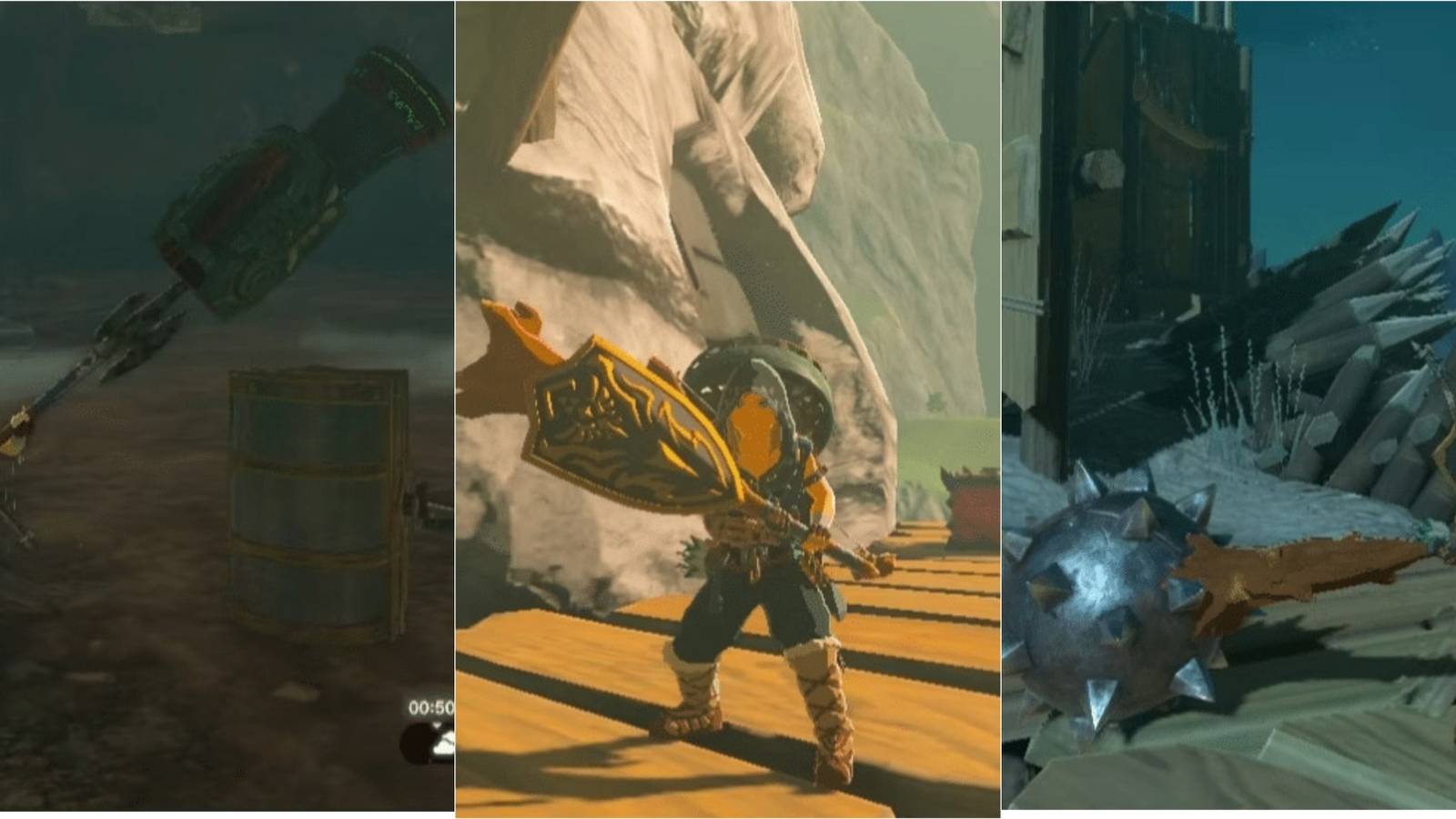 best weapons to break a rock