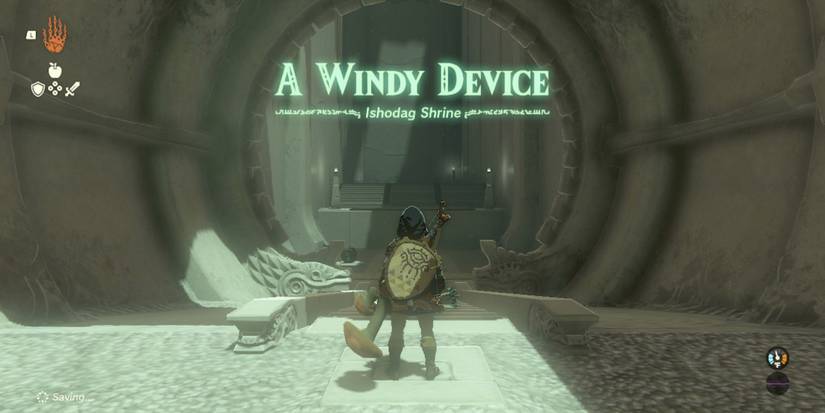 The Windy Device trial in the Ishodag Shrine in Tears of the Kingdom
