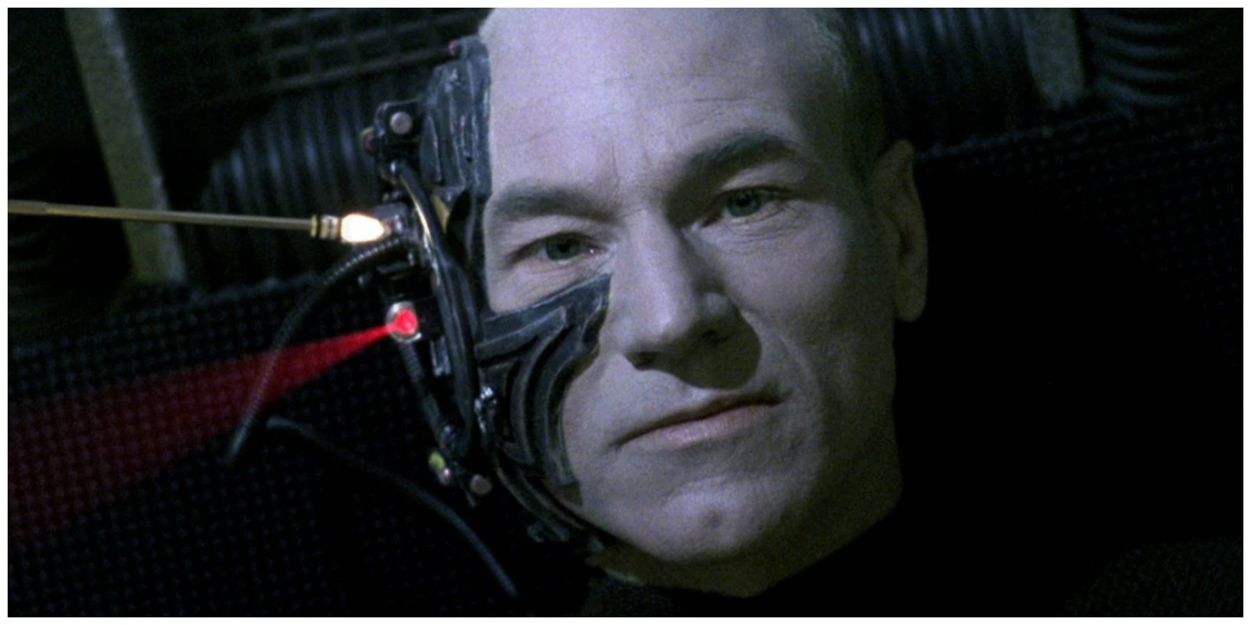 Patrick Stewart as Locutus of Borg.