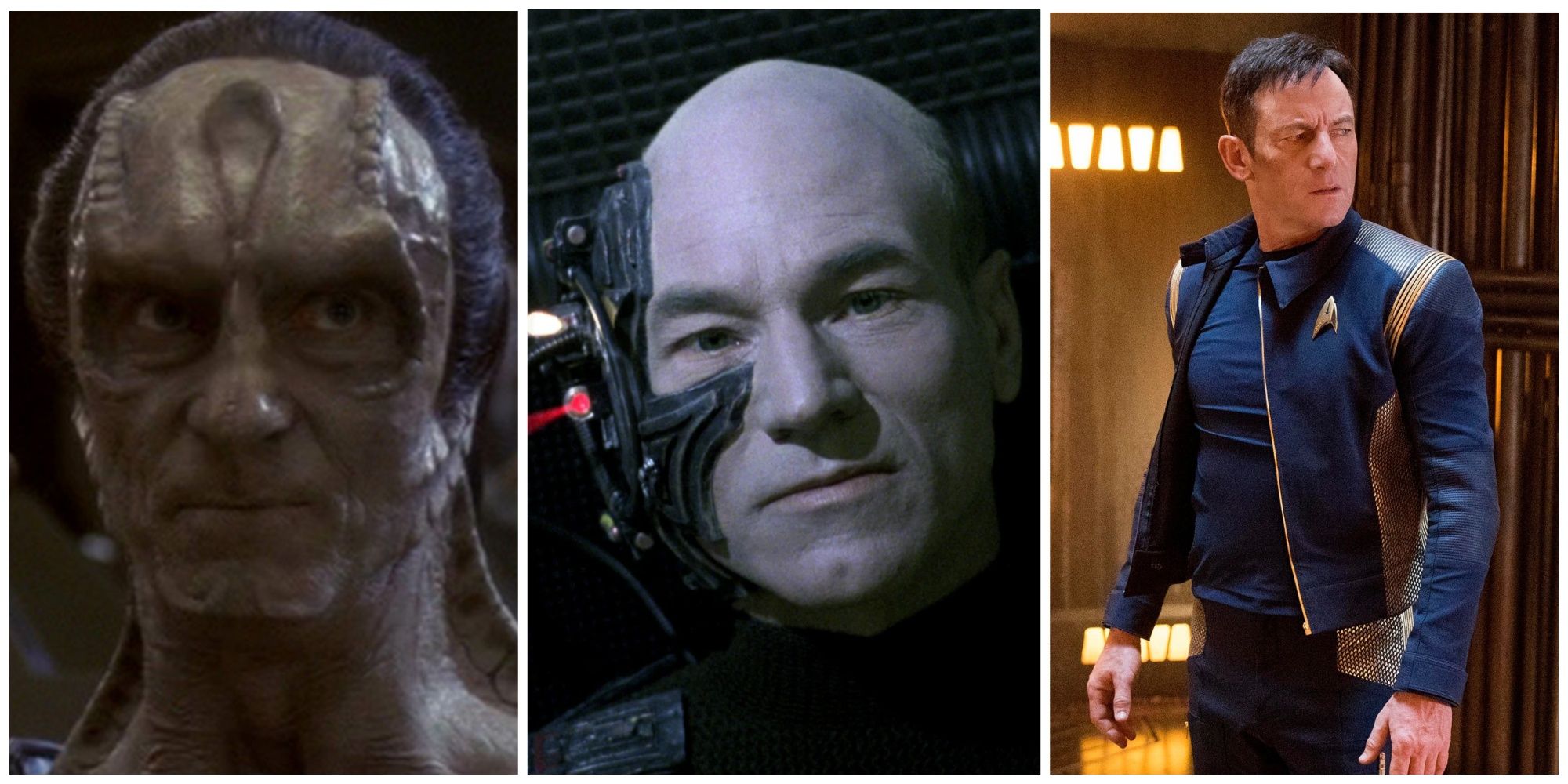 Marc Alaimo as Gul Dukat. Patrick Stewart as Locutus of Borg. Jason Issaacs as Captain Gabriel Lorca.