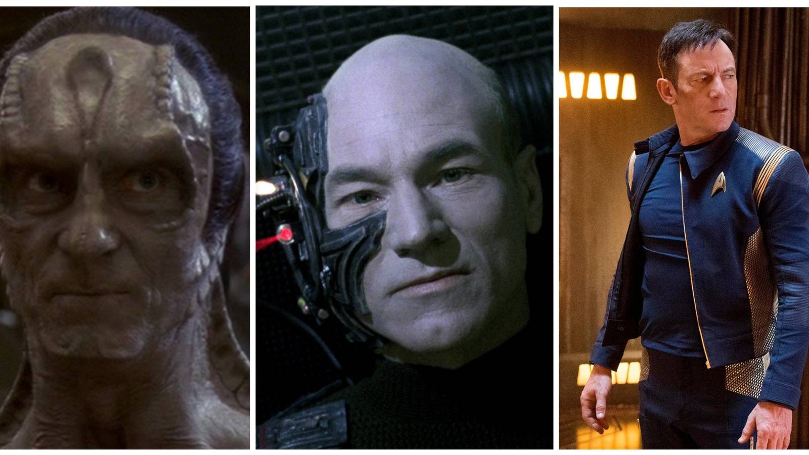 Marc Alaimo as Gul Dukat. Patrick Stewart as Locutus of Borg. Jason Issaacs as Captain Gabriel Lorca.