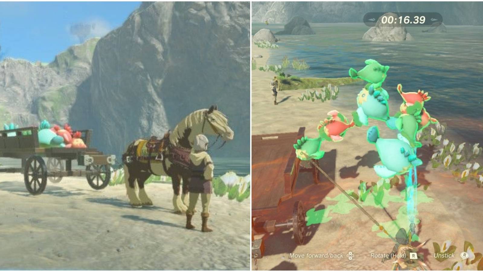 tokt juney's cart and attached sand seal toys