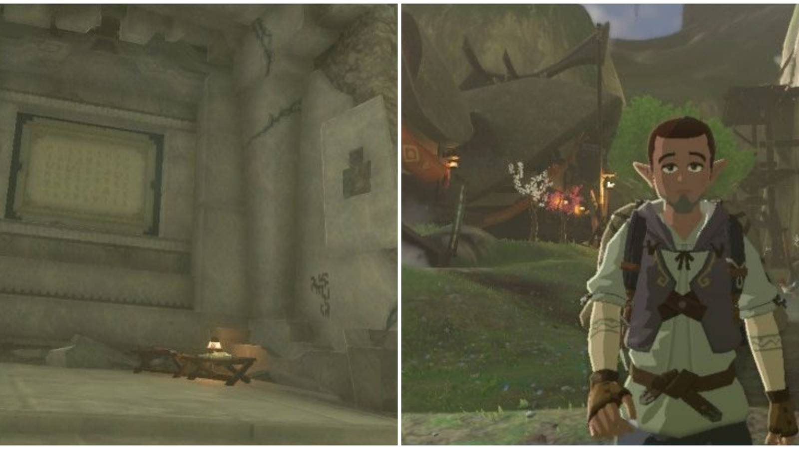 stone slab location kakariko village and bugut npc