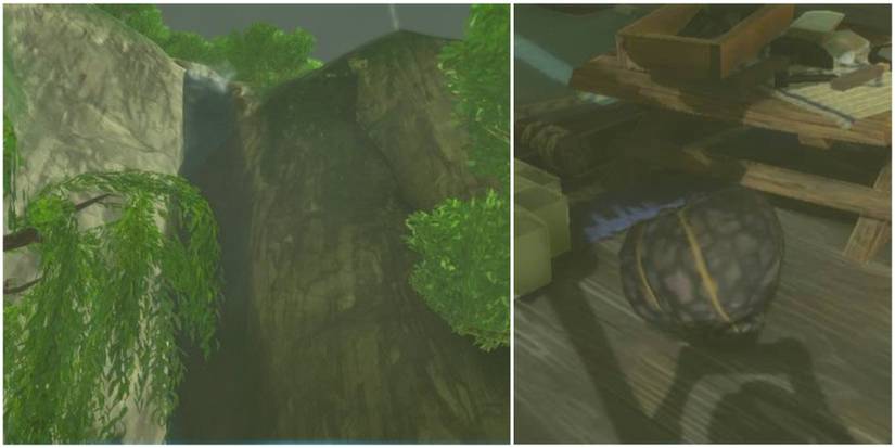 cave entrance in kakariko village