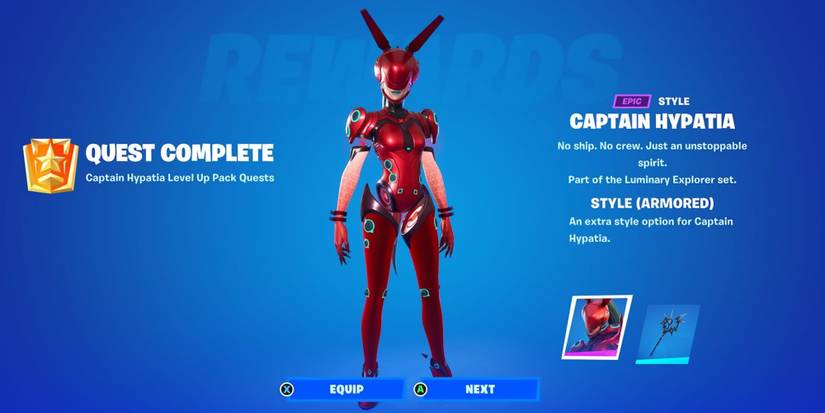 fortnite last reward for captain hypatia