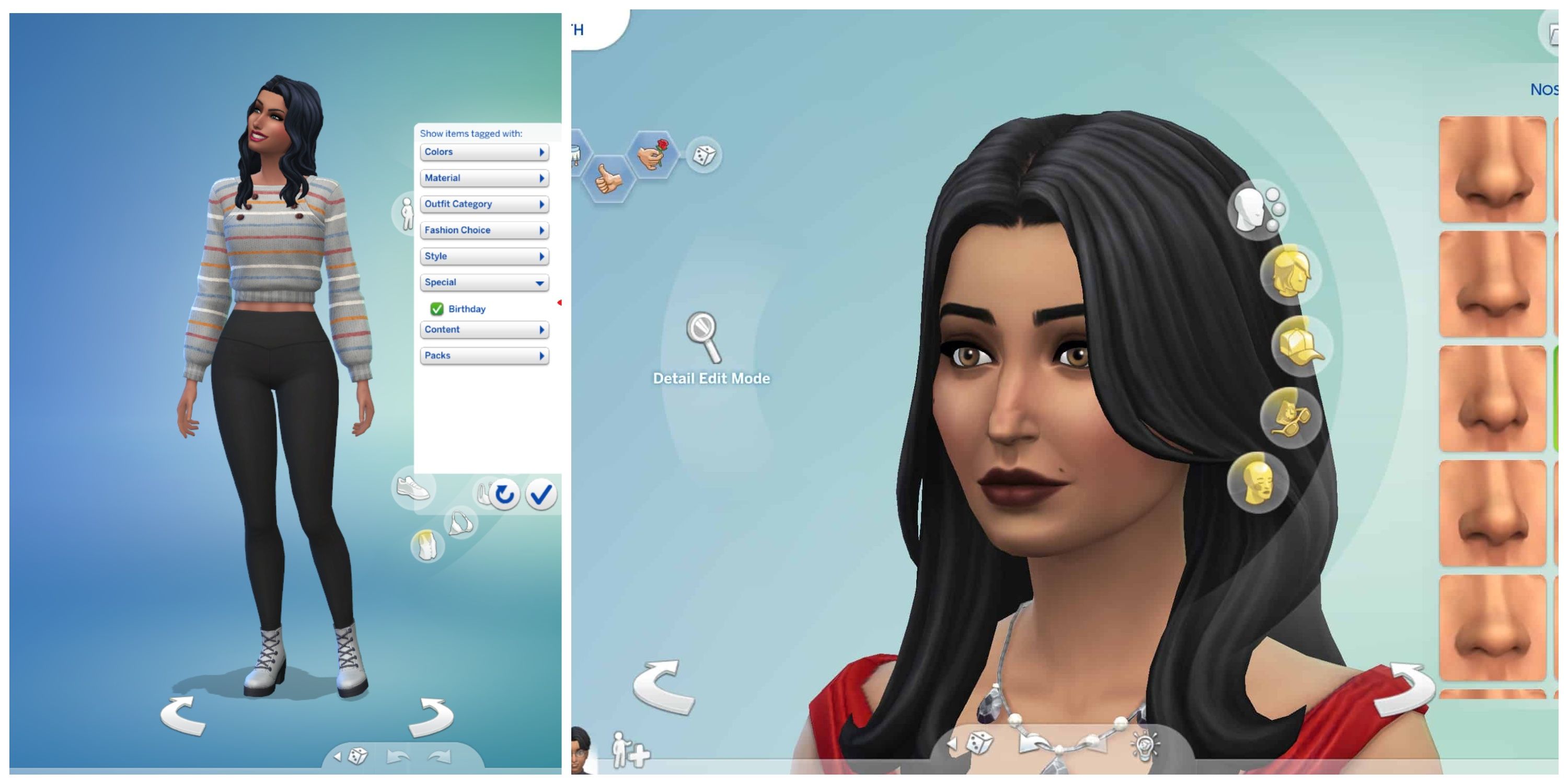 The Sims 4 CAS