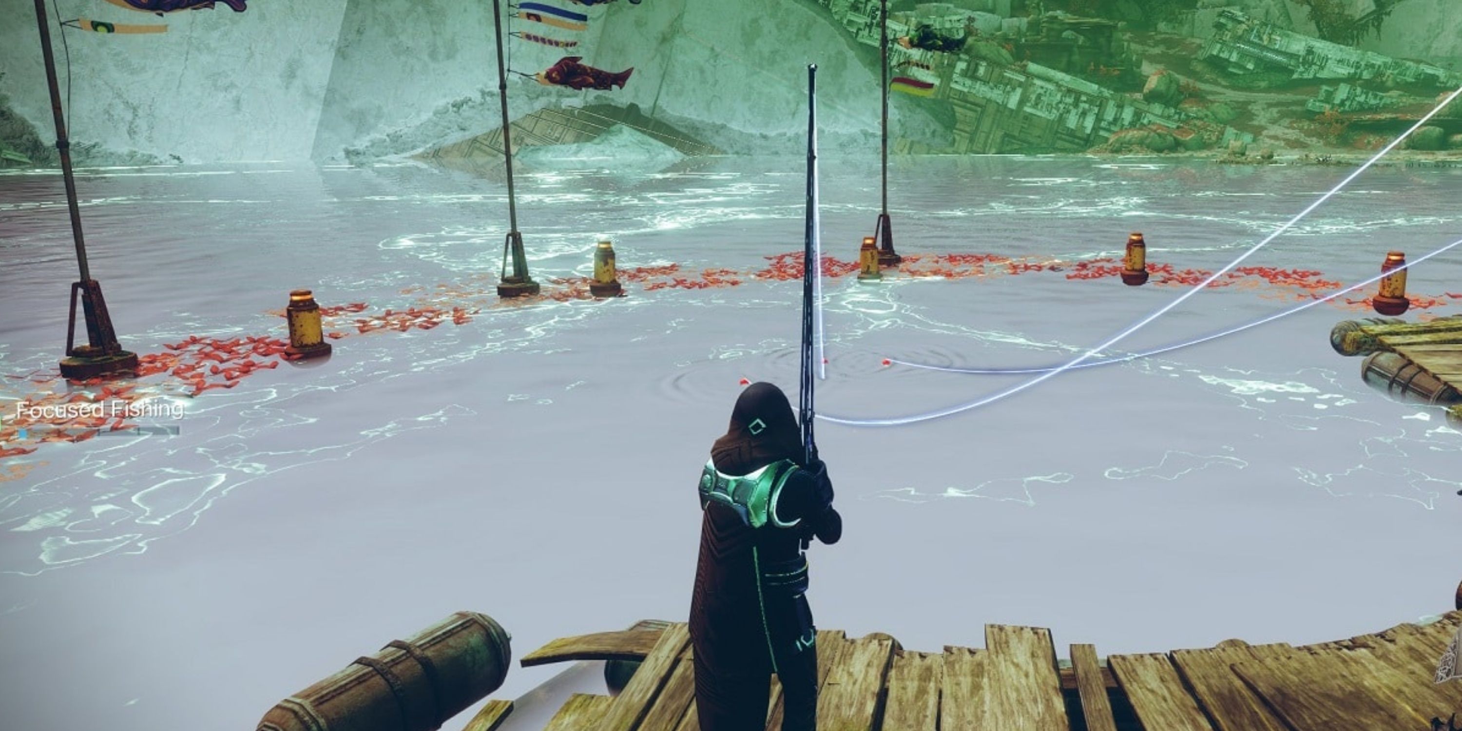 hunter fishing in nessus