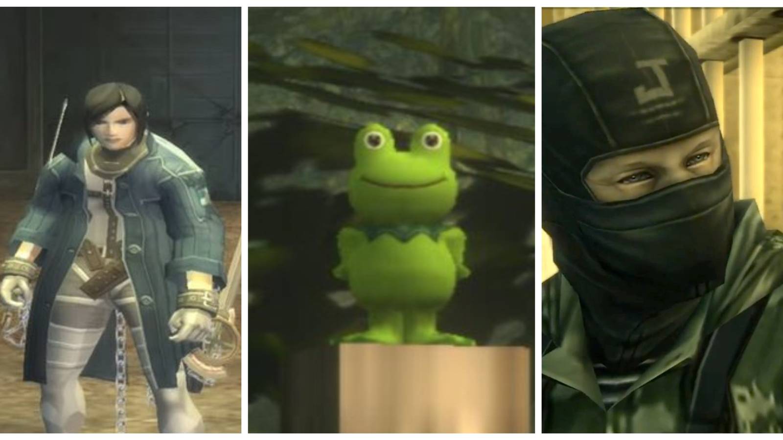 guy savage, kerotan frog, johnny joke from mgs 3