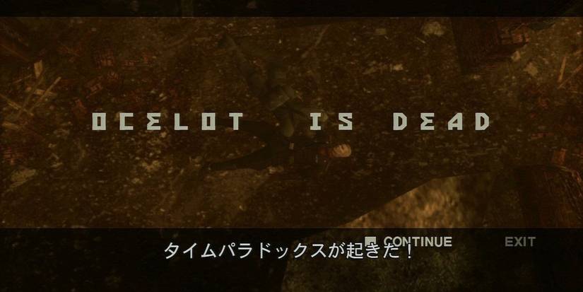ocelot is dead time paradox screen