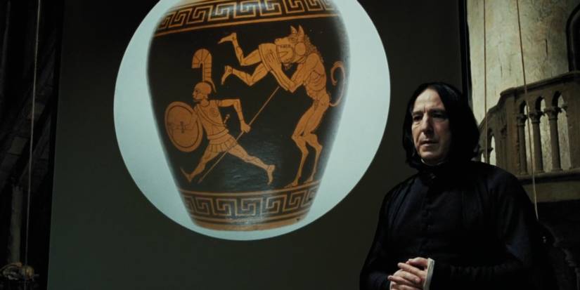 Severus Snape fills in for Remus Lupin in Harry Potter and the Prisoner of Azkaban.