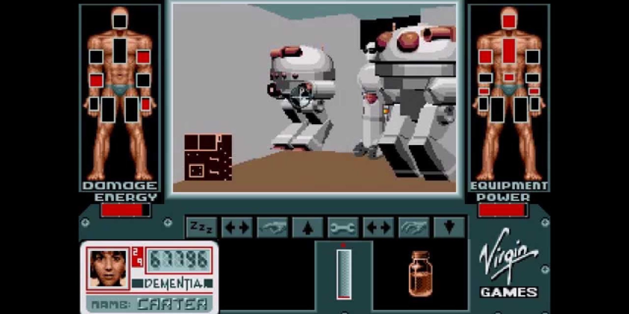 Example of the first person gameplay in Corporation