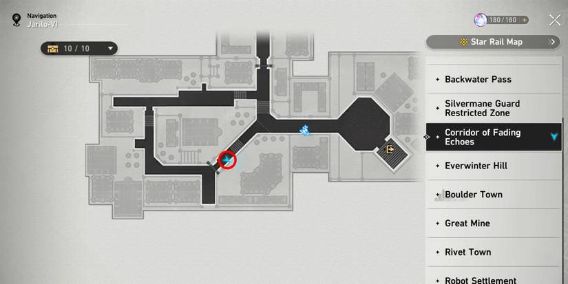 corridor of fading echoes chest 3 location in honkai star rail