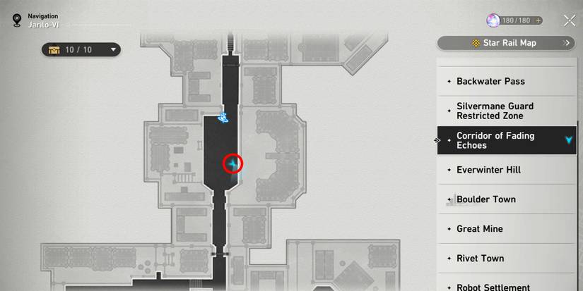 corridor of fading echoes chest 4 location in honkai star rail