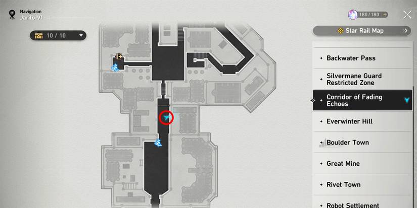 corridor of fading echoes chest 5 location in honkai star rail