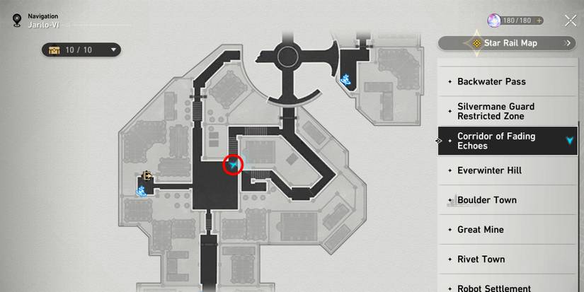 corridor of fading echoes chest 6 location in honkai star rail