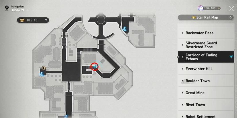 corridor of fading echoes chest 7 location in honkai star rail