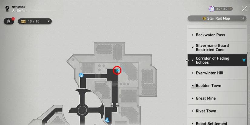 corridor of fading echoes chest 9 location in honkai star rail