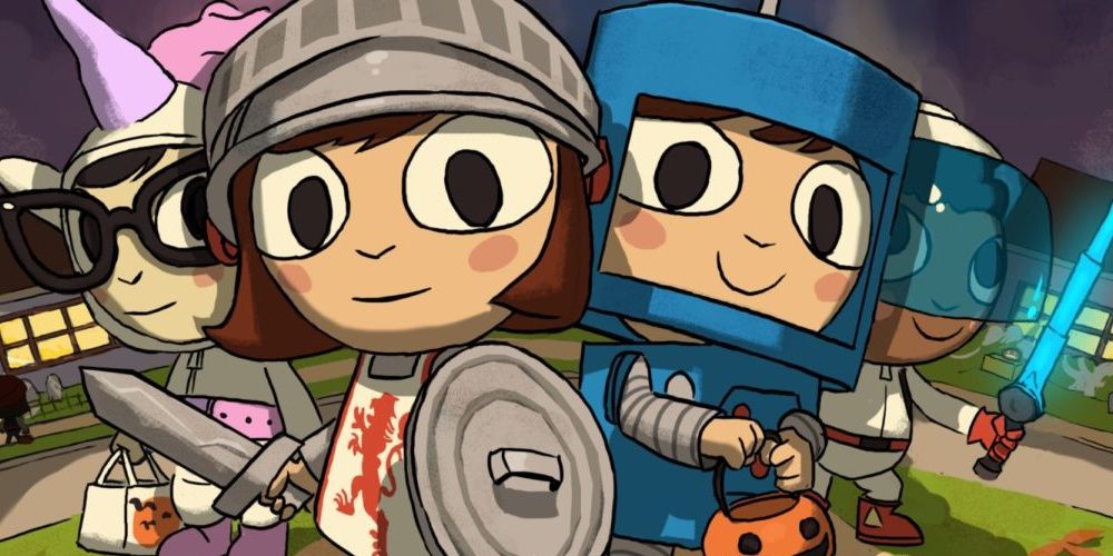Costume Quest 1 cover art featuring all heroes in game.