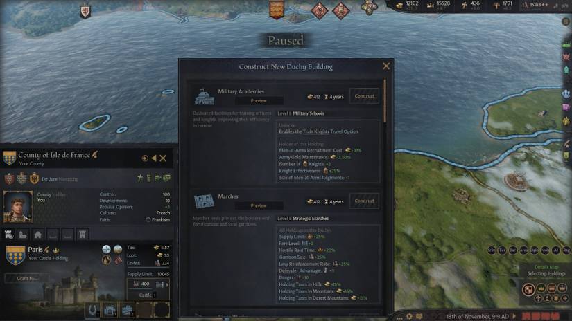 Crusader Kings 3 Duchy Buildings