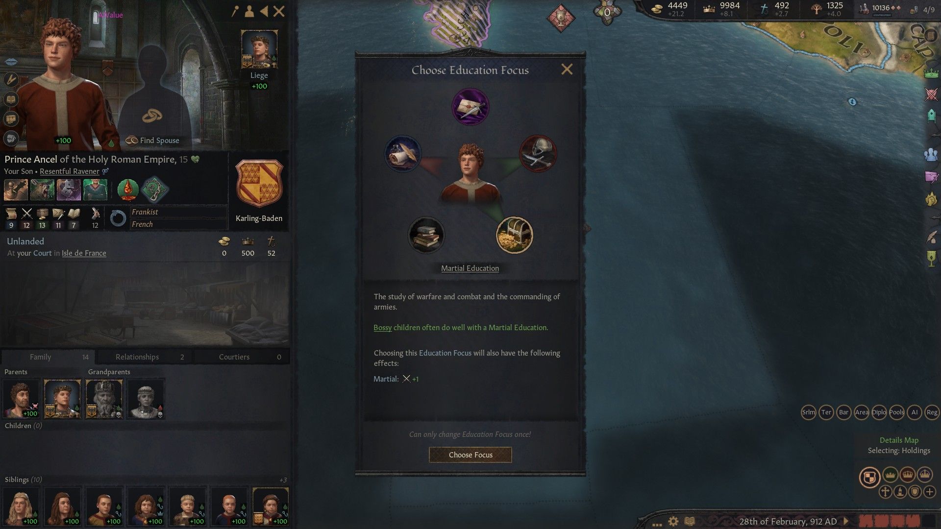 Crusader Kings 3 Education Focus