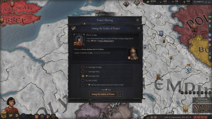 Crusader Kings 3 Regency Scales