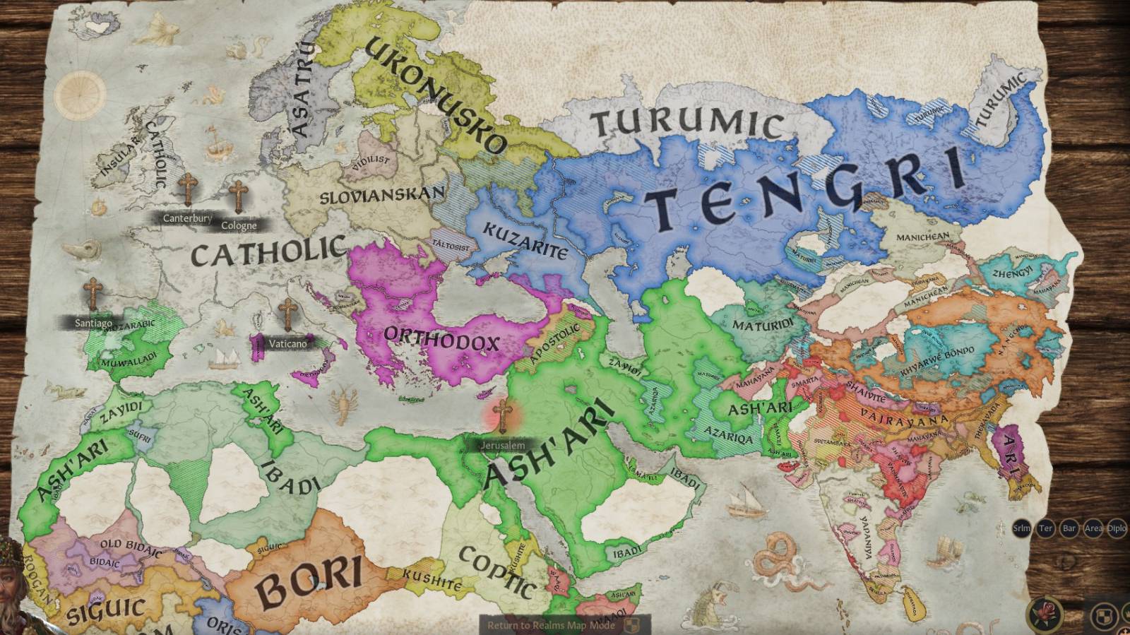 Crusader Kings 3 Religion Map