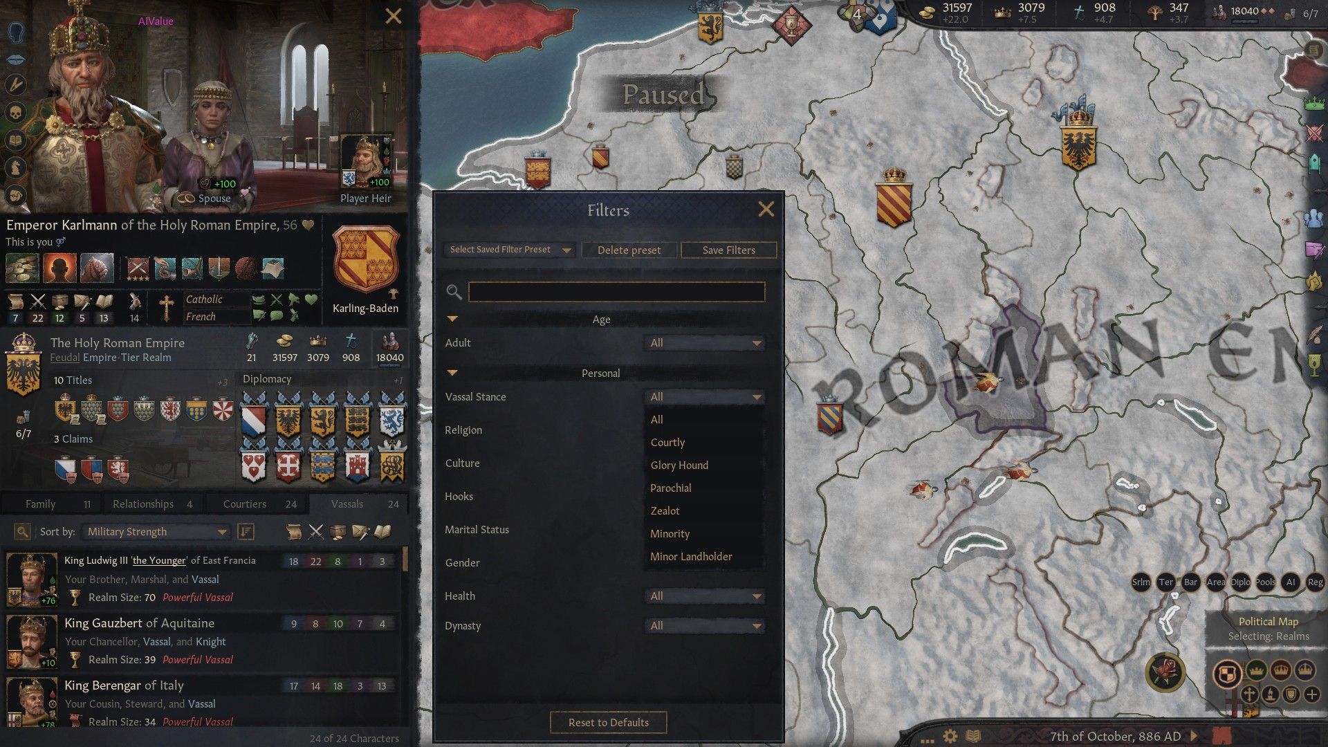 Crusader Kings 3 Stances Vassal List