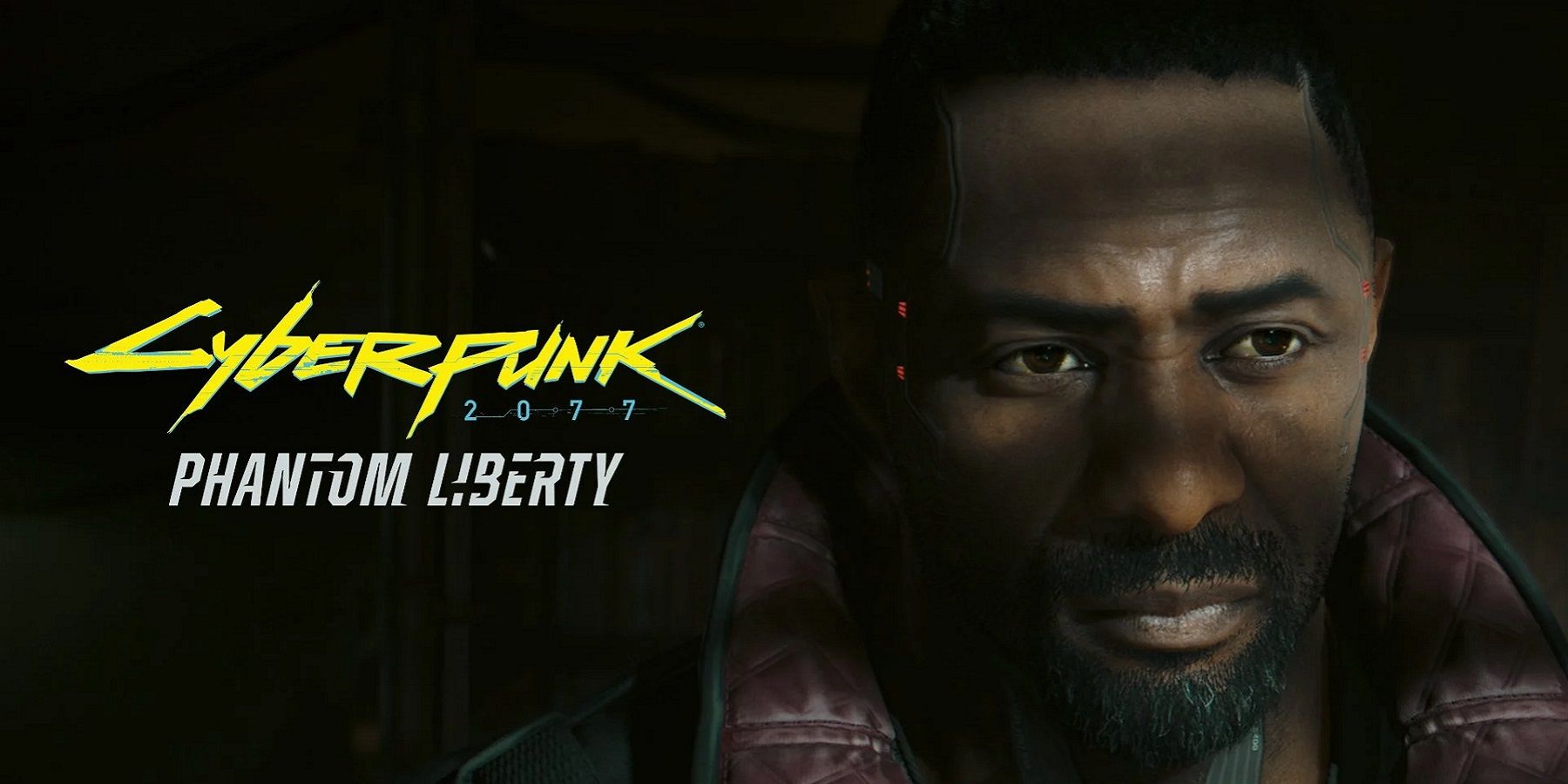 Cyberpunk 2077 Phantom Liberty DLC showing Idris Elba's character.