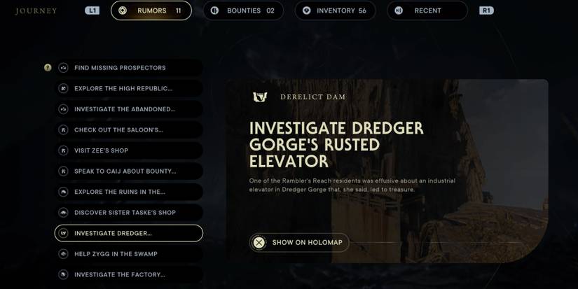 The Investigate Dredger Gorge's Rusted Elevator Rumor in Star Wars Jedi: Survivor