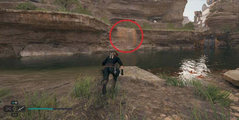 Cal sprints in Star Wars Jedi: Survivor