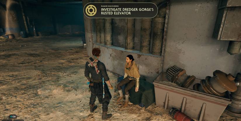 Cal speaks to a Prospector in Star Wars Jedi: Survivor