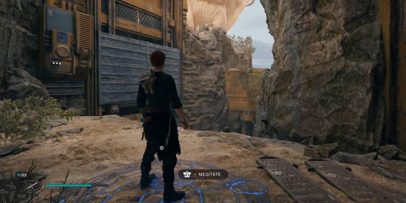 Cal stands on a Meditation Point in Star Wars Jedi: Survivor
