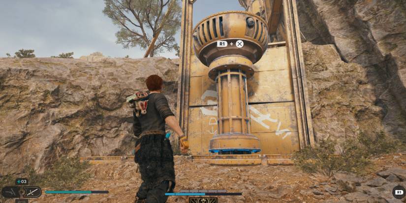 Cal uses Force Slam in Star Wars Jedi: Survivor