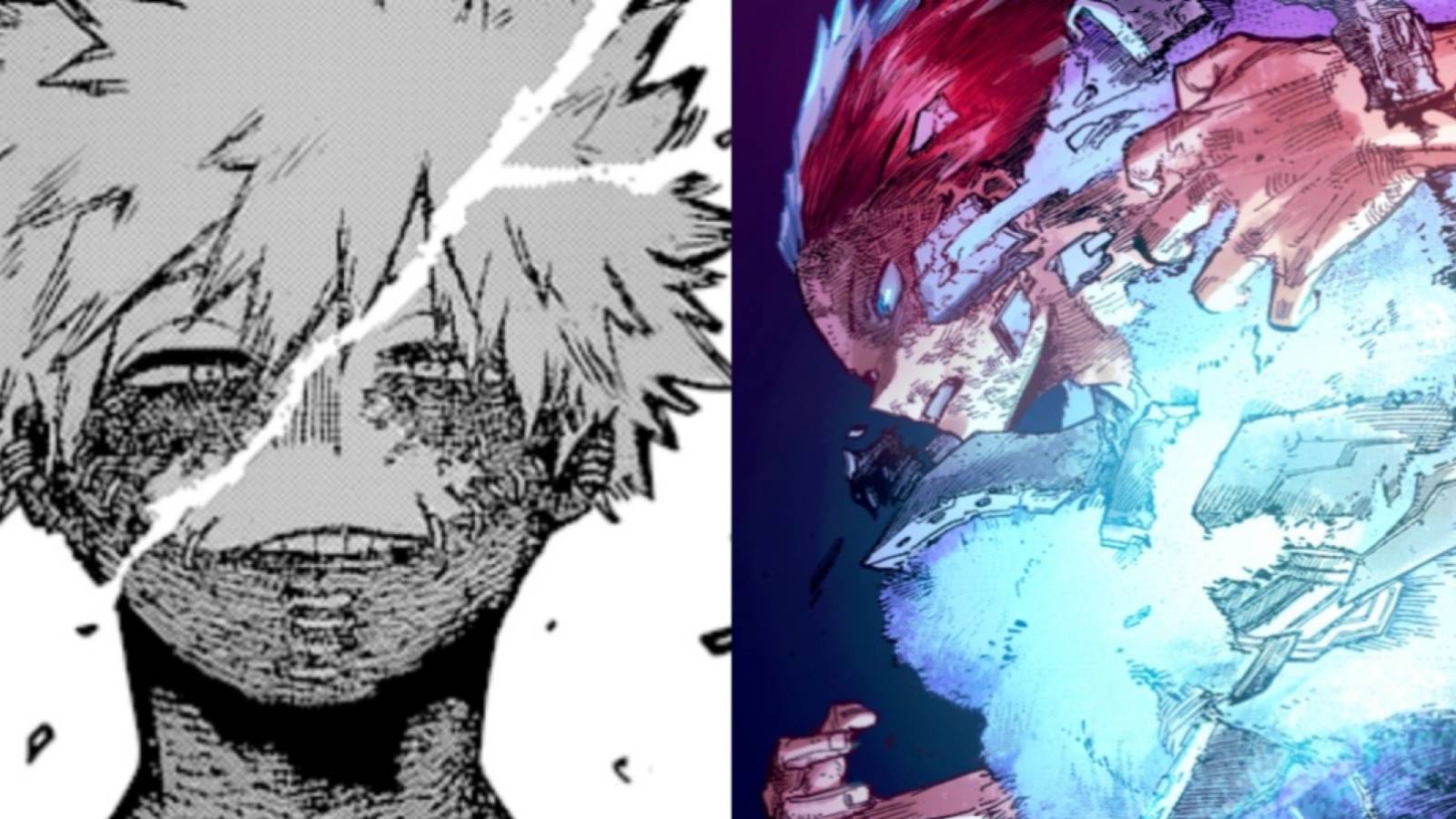 Dabi and shoto todoroki my hero academia